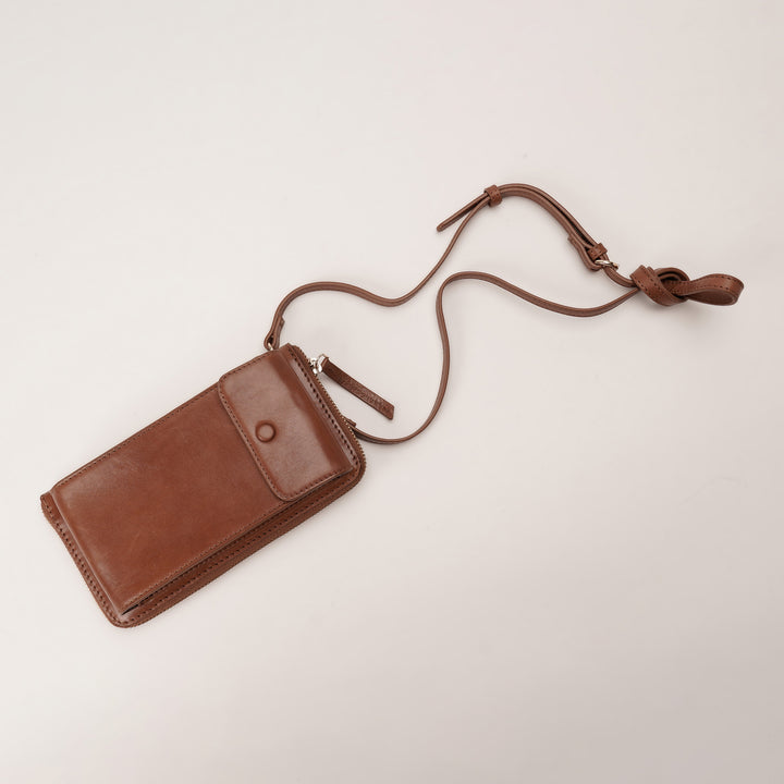 JANICE PHONE + WALLET SLING BAG TAN