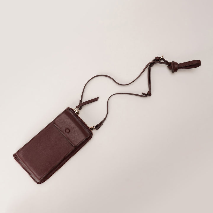 JANICE PHONE + WALLET SLING BAG BORDEUX