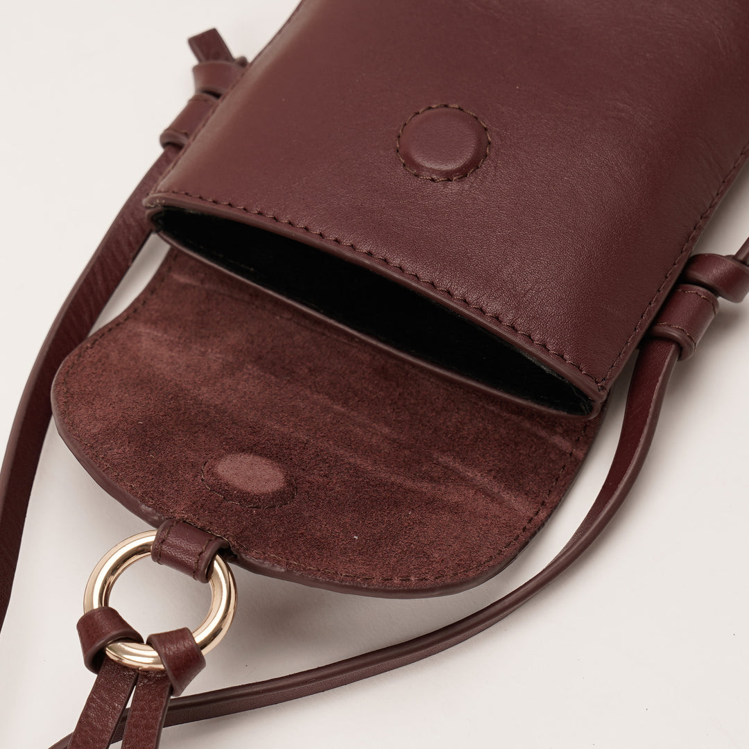 ROSE PHONE SLING BAG BORDEUX