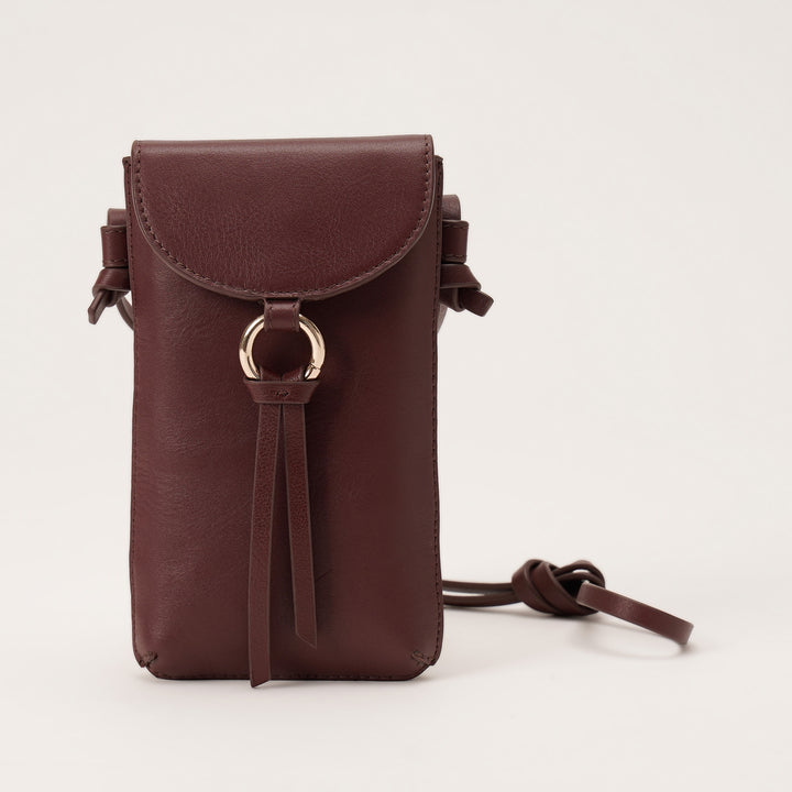 ROSE PHONE SLING BAG BORDEUX