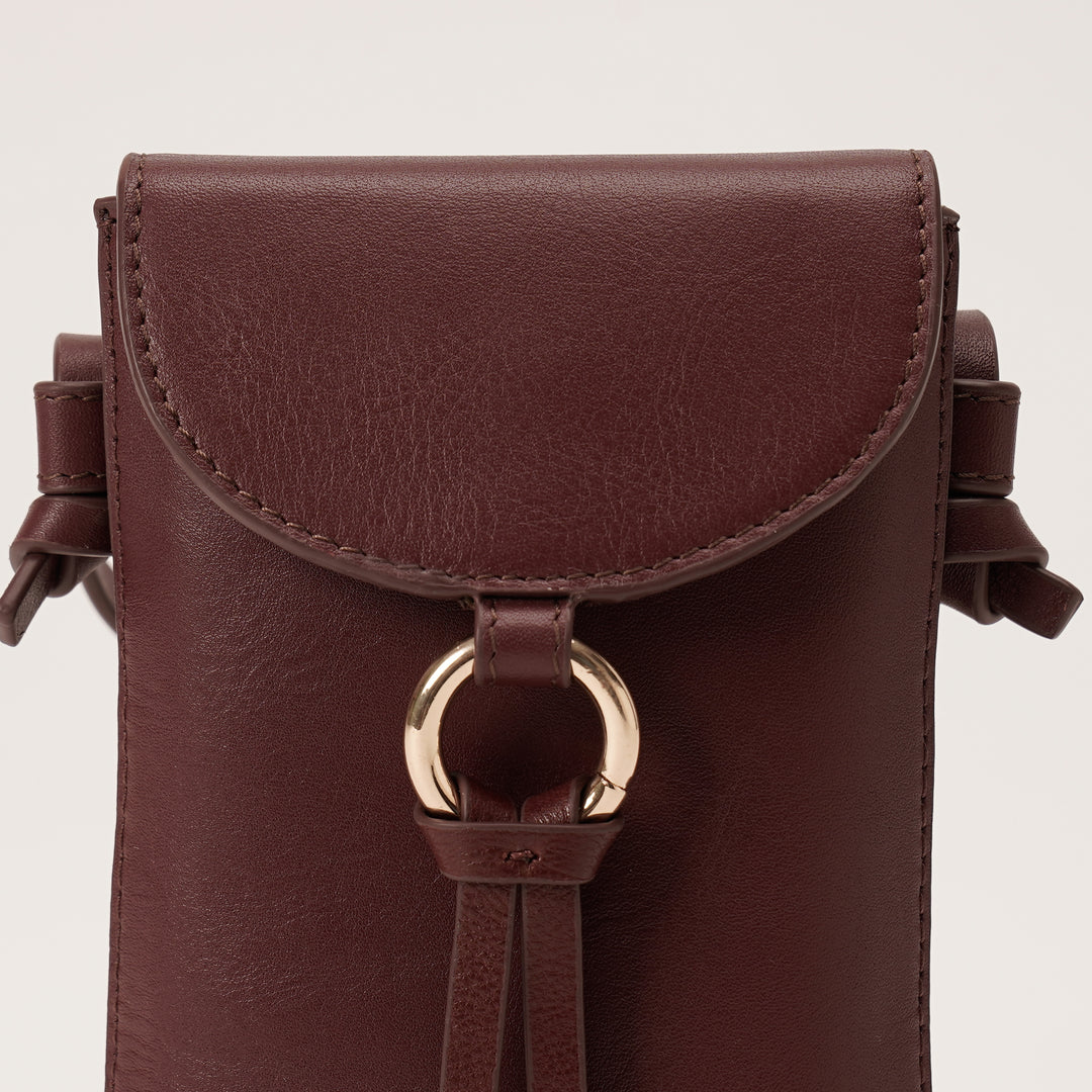 ROSE PHONE SLING BAG BORDEUX