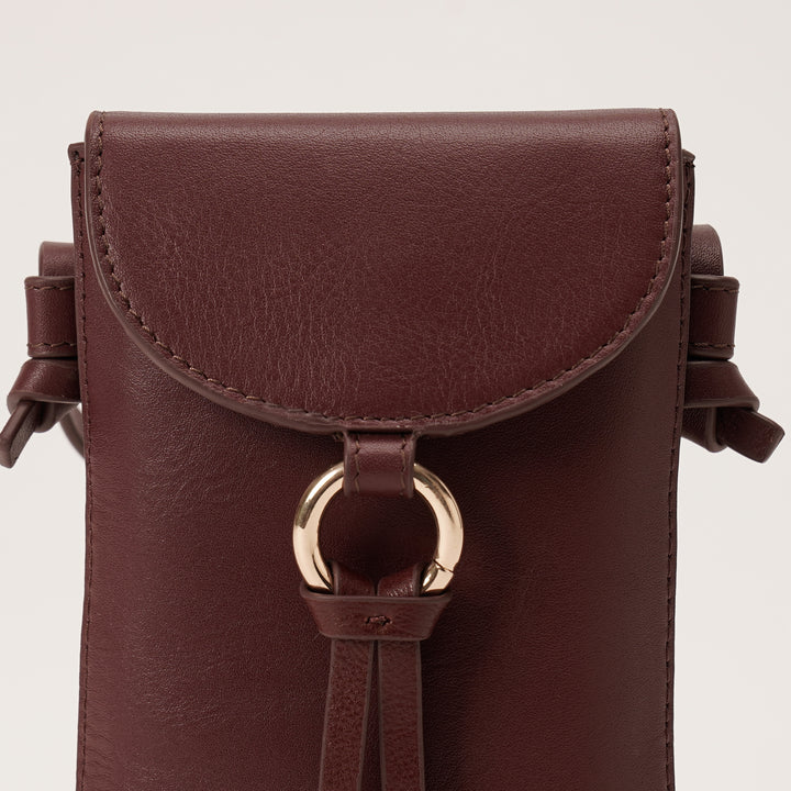 ROSE PHONE SLING BAG BORDEUX