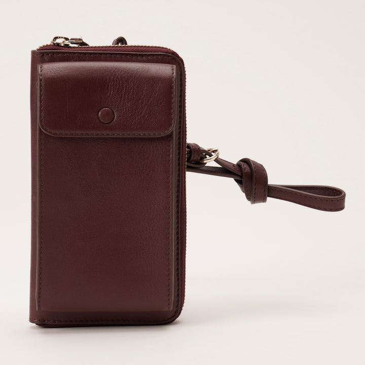 JANICE PHONE + WALLET SLING BAG BORDEUX