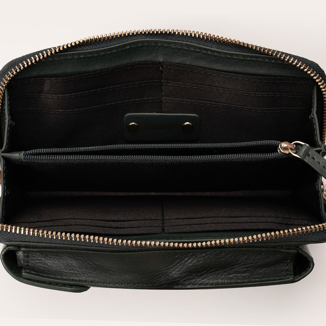 JANICE PHONE + WALLET SLING BAG  OLIVE