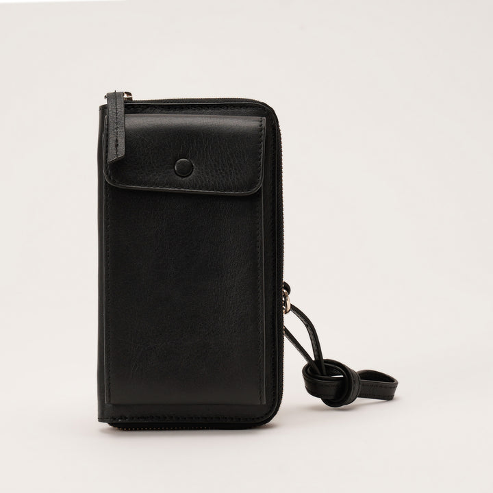 JANICE PHONE + WALLET SLING BAG BLACK