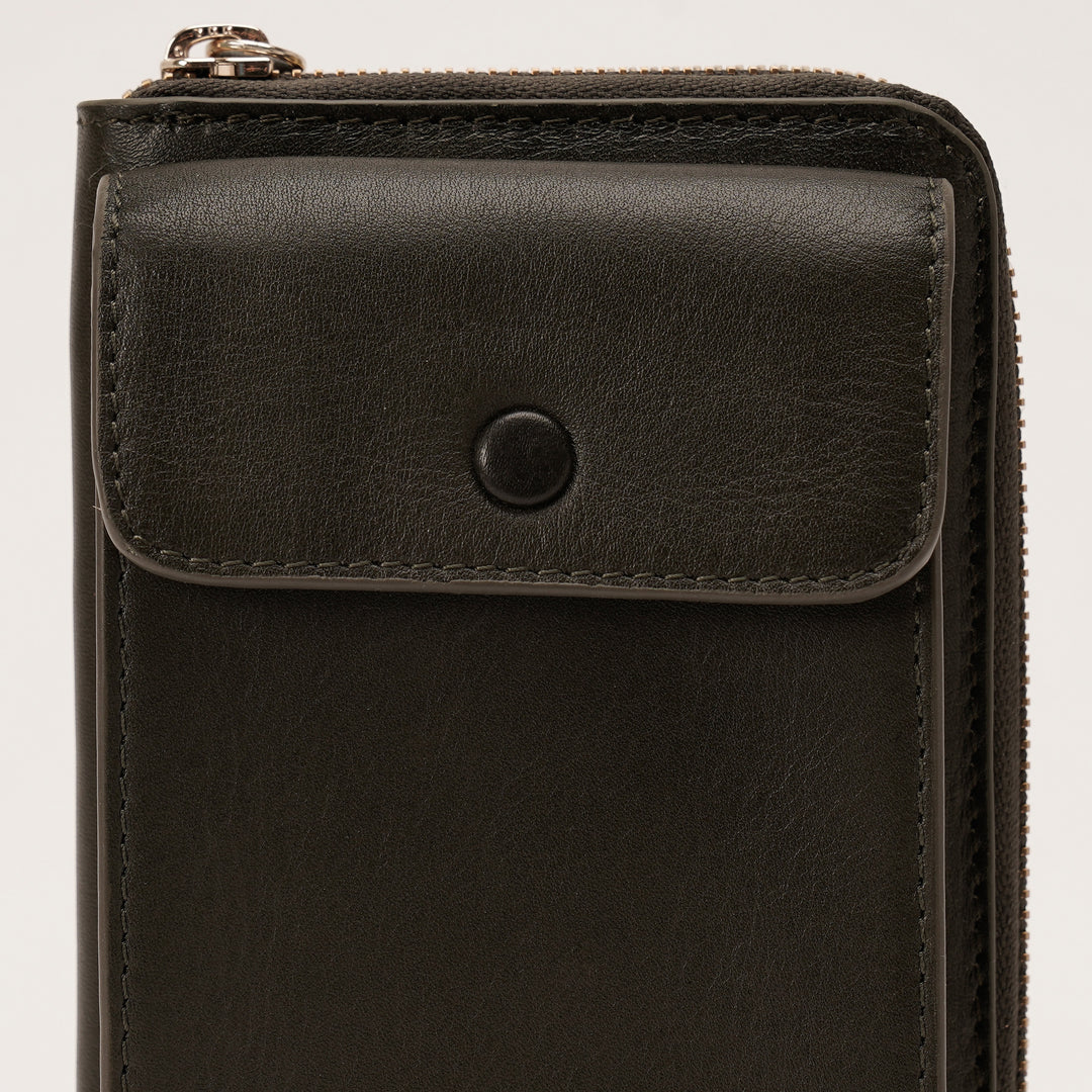 JANICE PHONE + WALLET SLING BAG  OLIVE