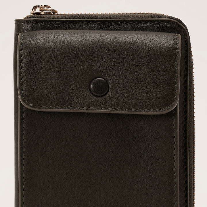 JANICE PHONE + WALLET SLING BAG  OLIVE