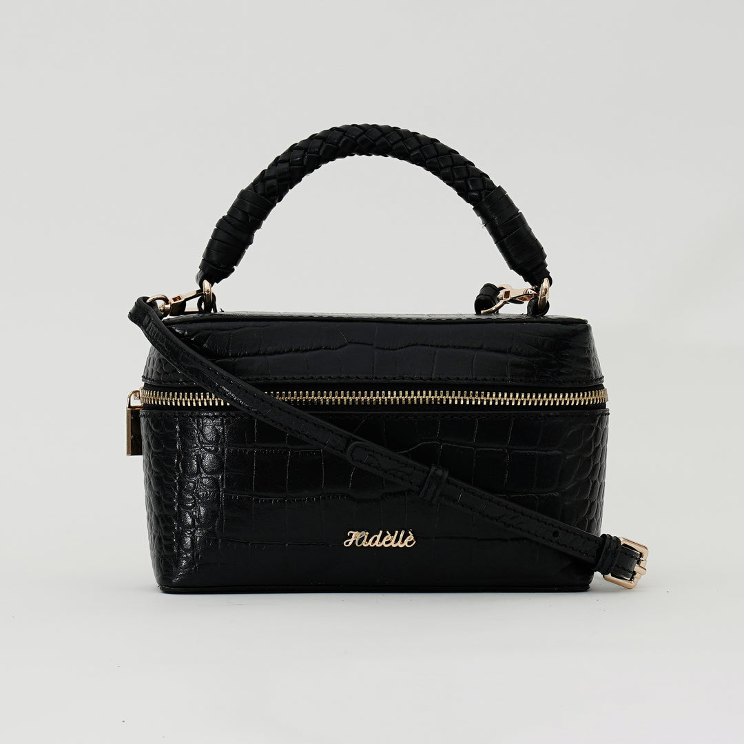 ROSALINE SLING BAG BLACK CROCO