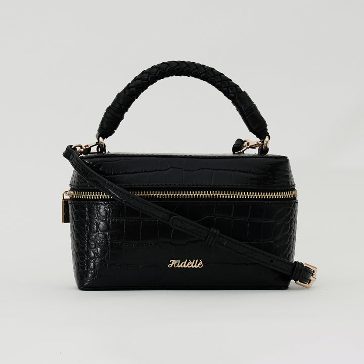 ROSALINE SLING BAG BLACK CROCO