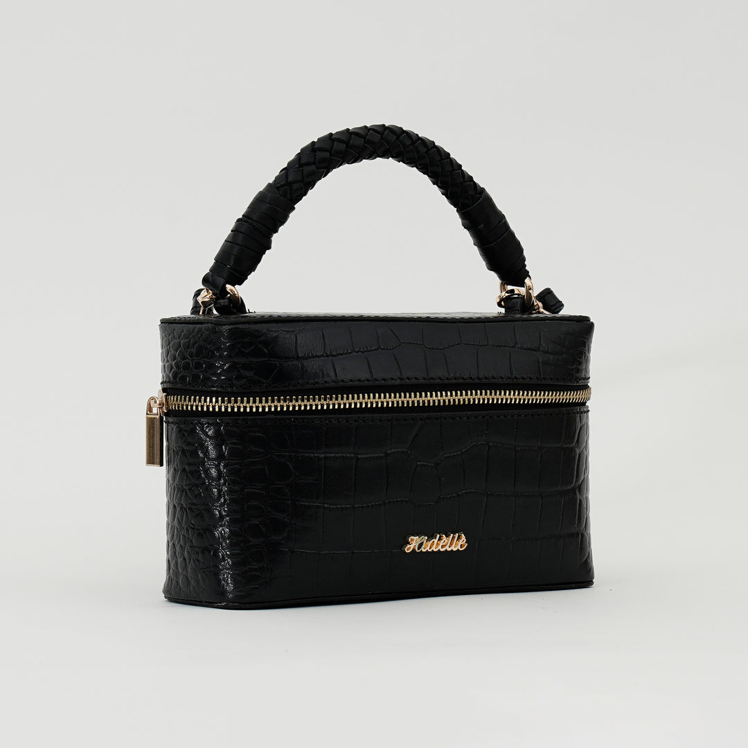 ROSALINE SLING BAG BLACK CROCO