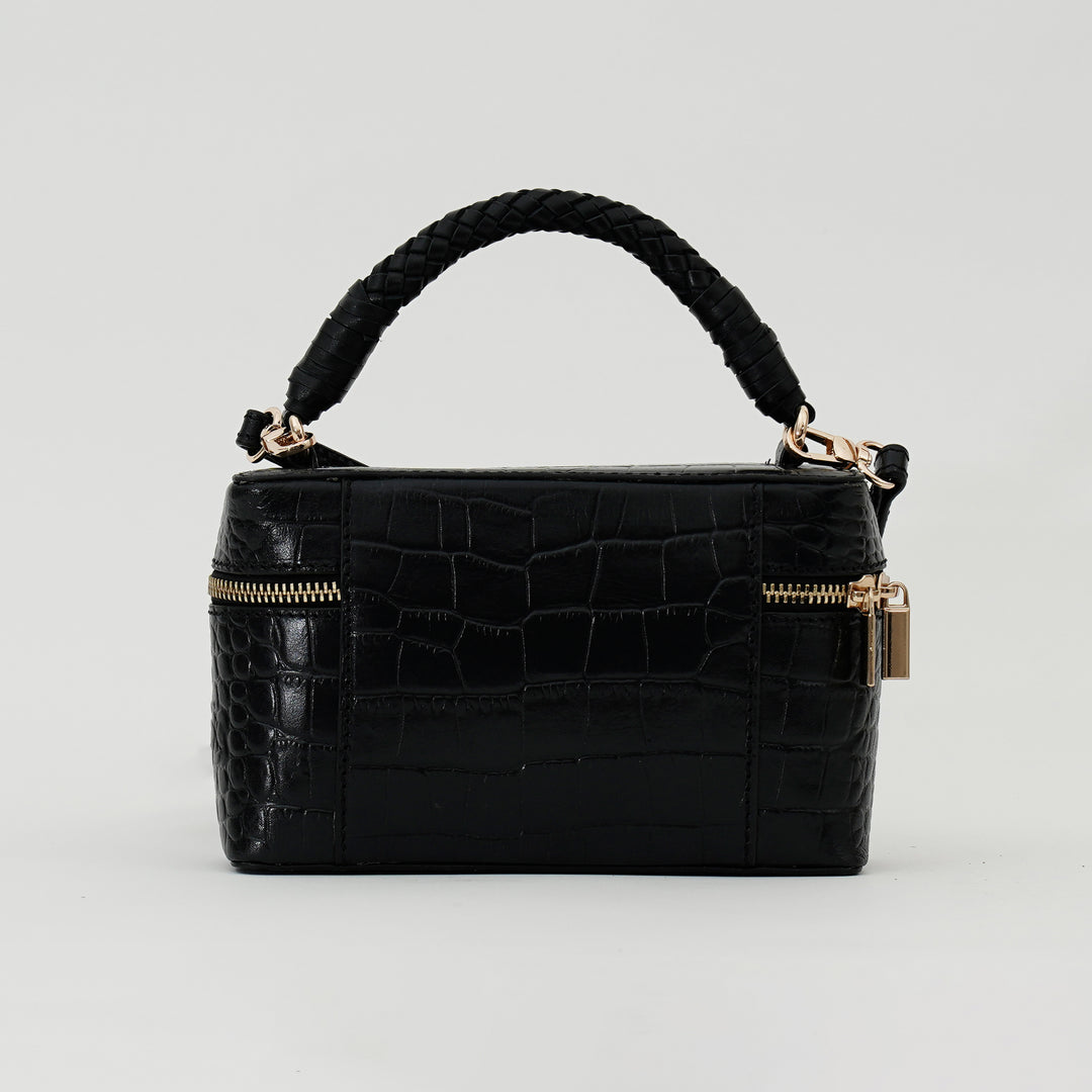 ROSALINE SLING BAG BLACK CROCO