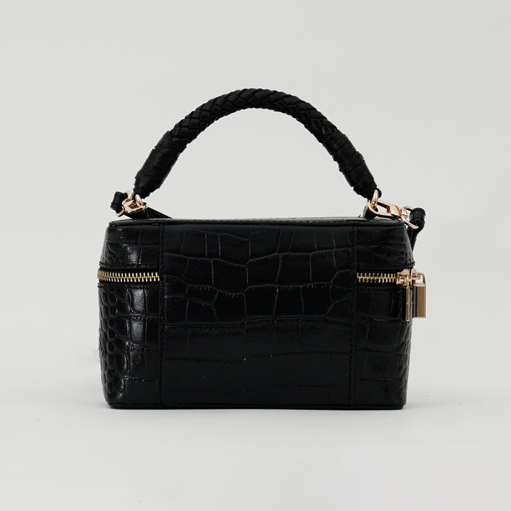 ROSALINE SLING BAG BLACK CROCO