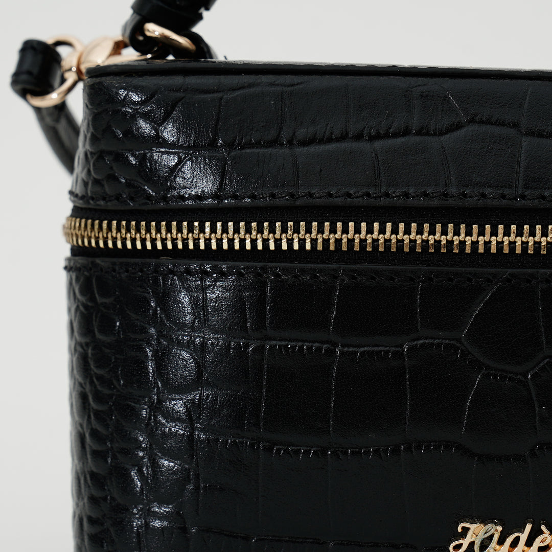 ROSALINE SLING BAG BLACK CROCO