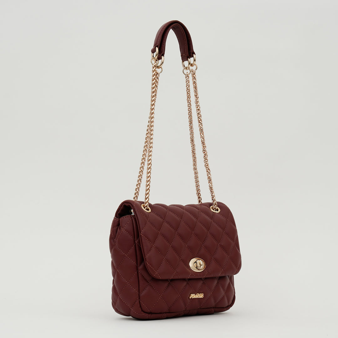 CORALIE SHOULDER BAG BURGUNDY