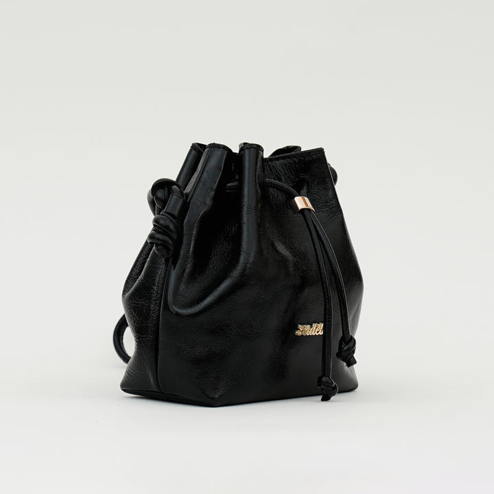 VALENTINE SLING BAG BLACK CROCO
