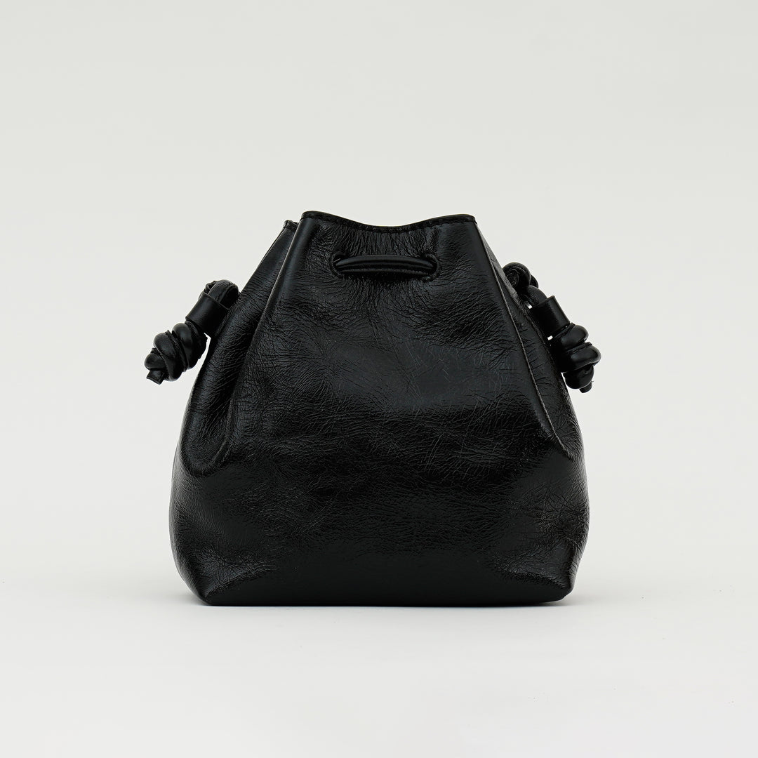 VALENTINE SLING BAG BLACK CROCO
