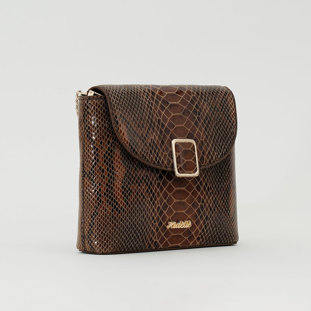 CHLOE PYTHON SLING BAG TAN