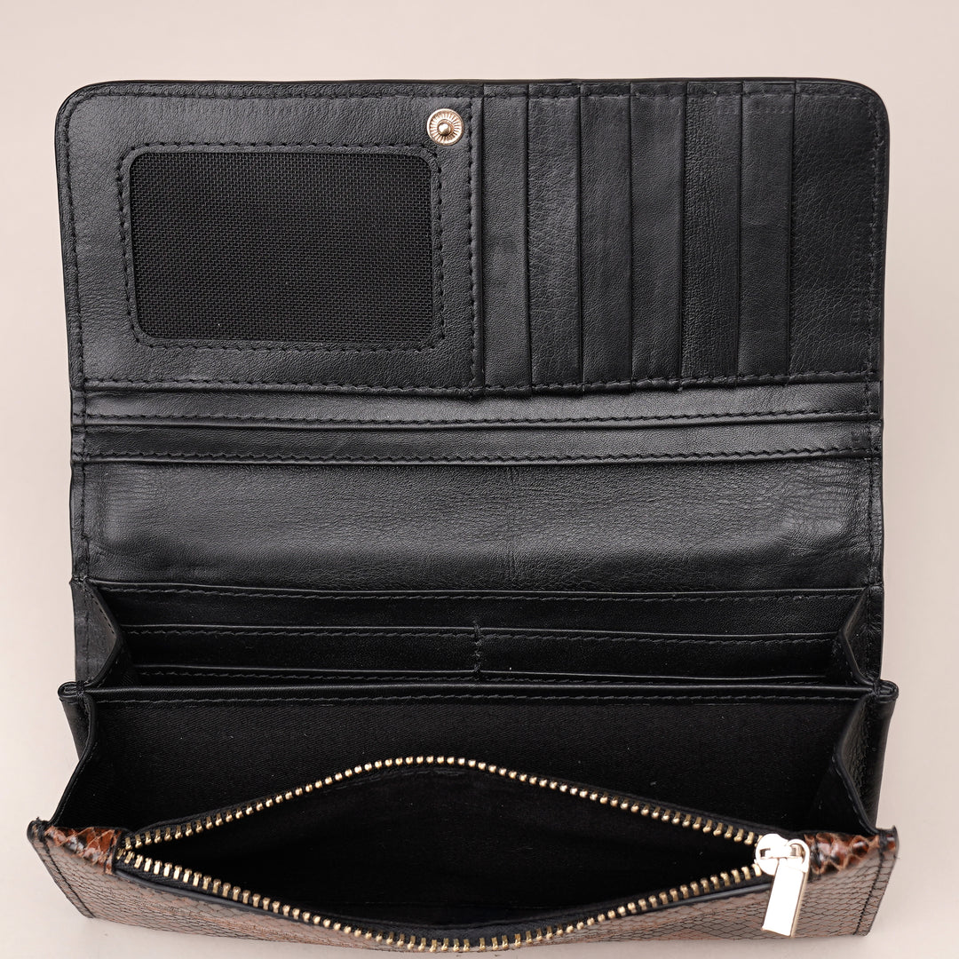 LILOU WALLET BLACK PYTHON