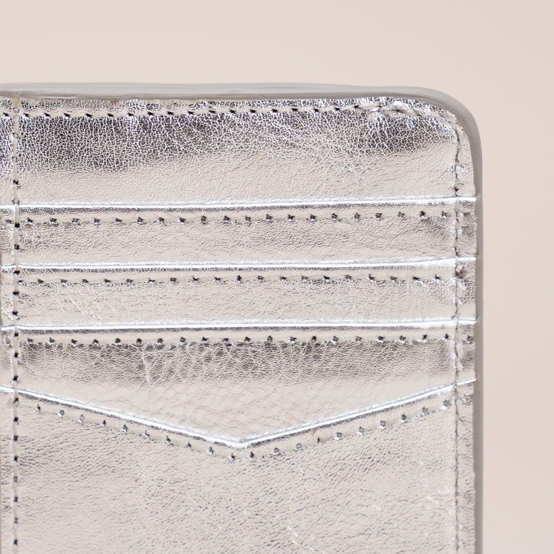 EDME CARD HOLDER SILVER