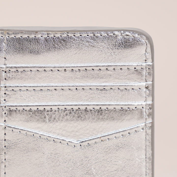 EDME CARD HOLDER SILVER