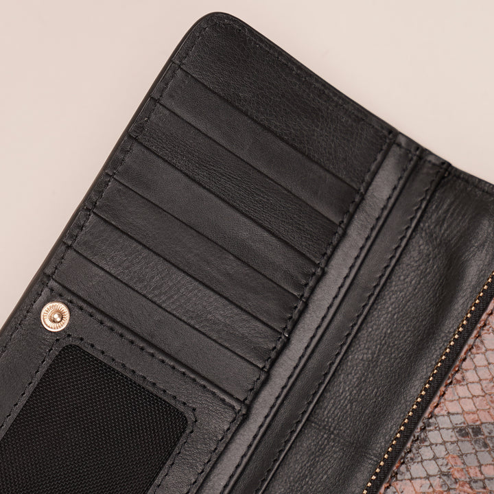LILOU WALLET BLACK PYTHON