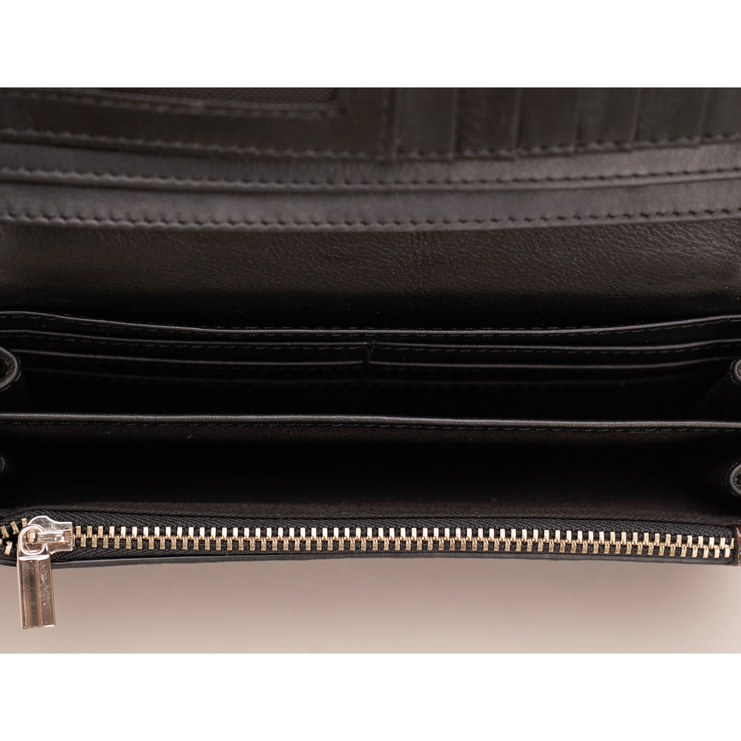 LILOU WALLET BLACK PYTHON
