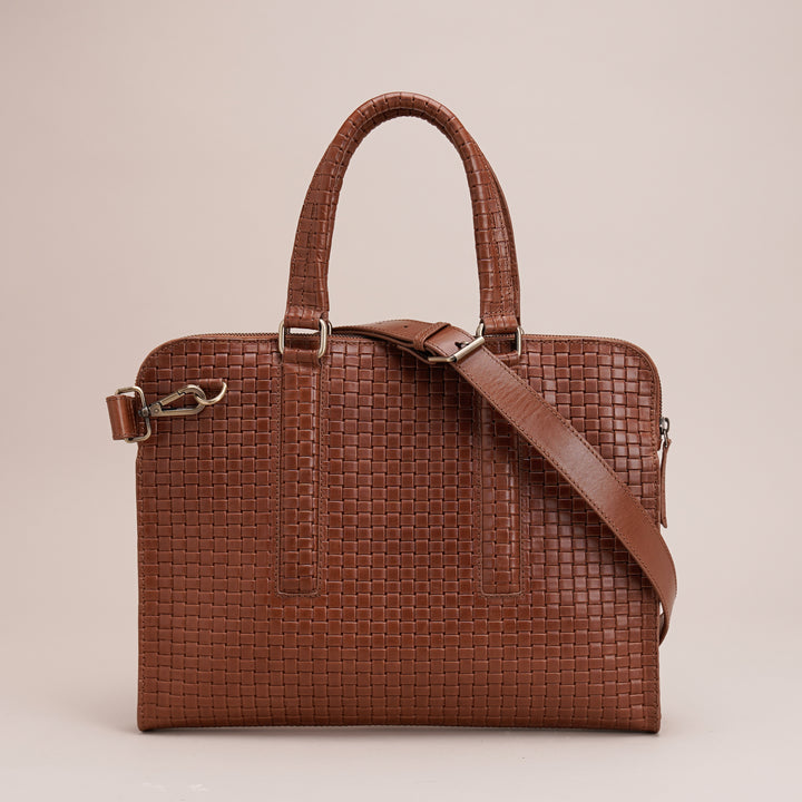 GABRIELLE LAPTOP BAG TAN