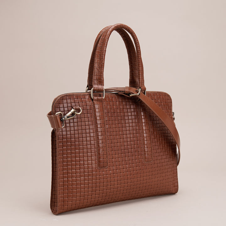 GABRIELLE LAPTOP BAG TAN