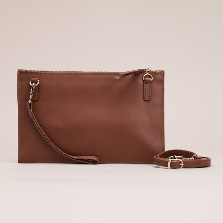 ELENA CLUTCH BROWN