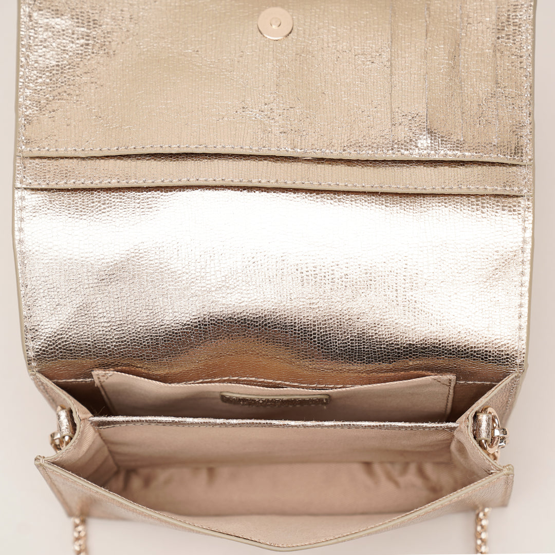 Camille Clutch Large Gold Silver