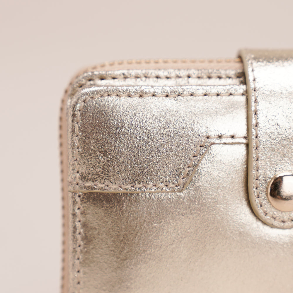 Arthur Wallet Gold - HIDELLE