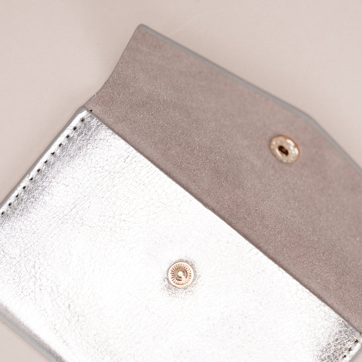Petra Card Holder Silver - HIDELLE