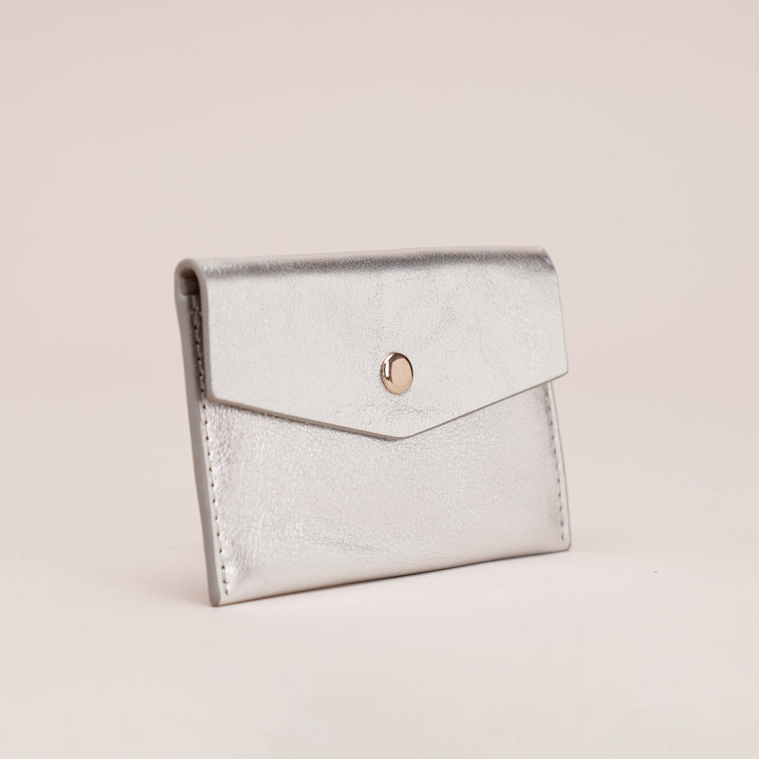 Petra Card Holder Silver - HIDELLE