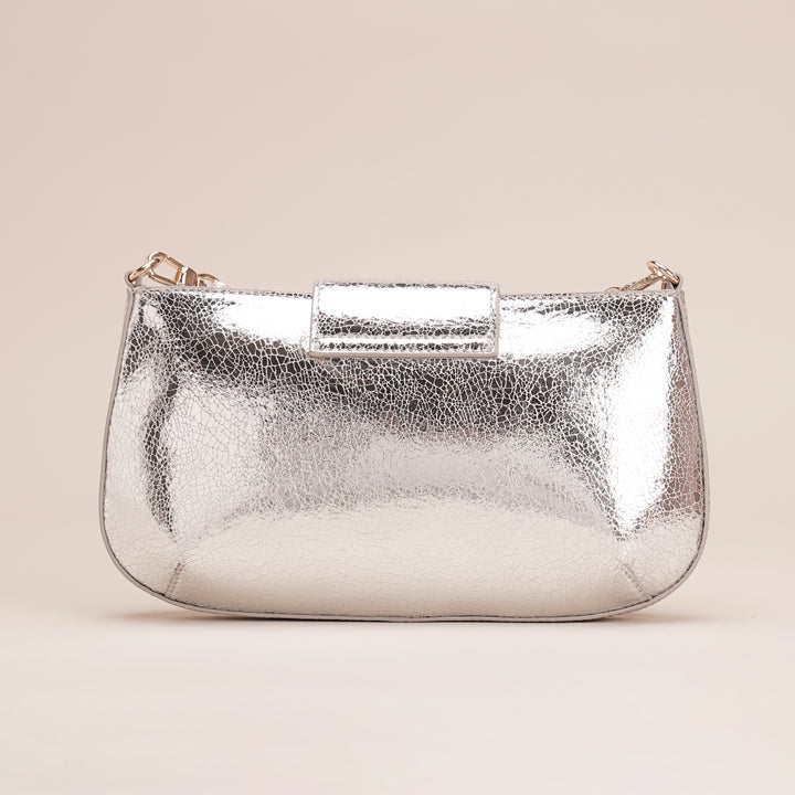 Briller Sling Bag Silver - HIDELLE