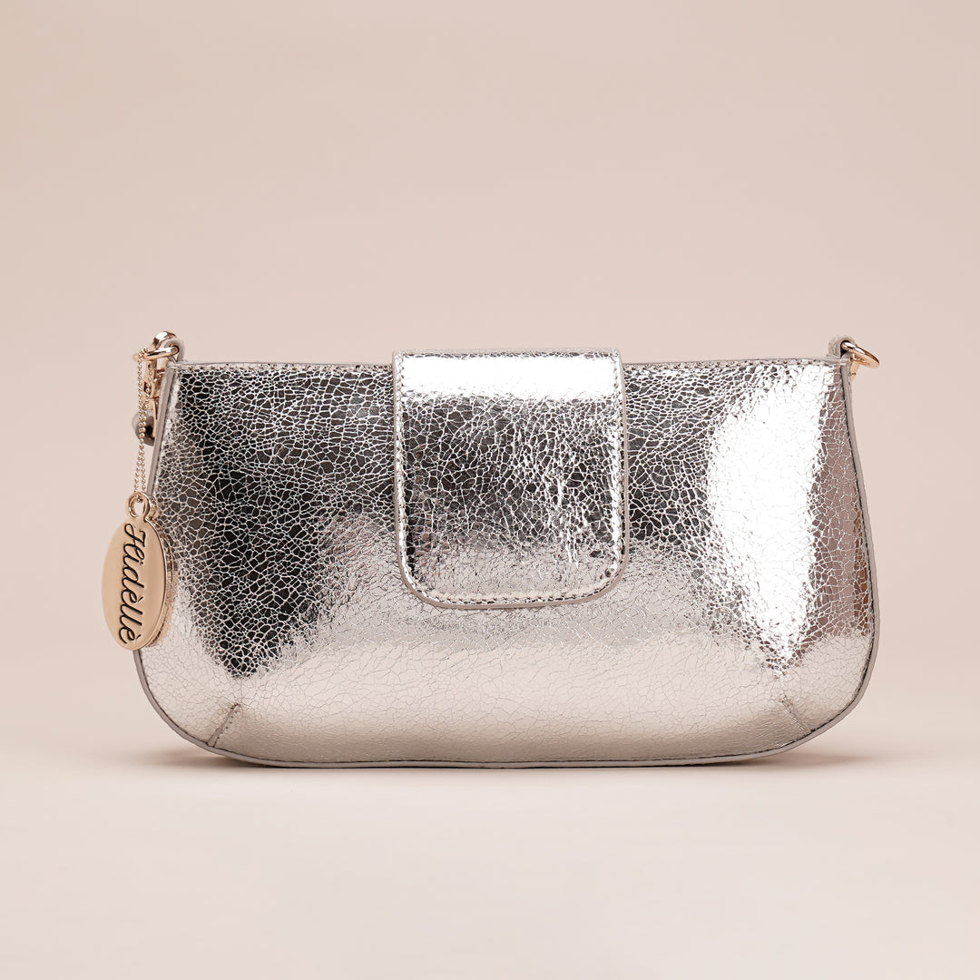 Briller Sling Bag Silver - HIDELLE