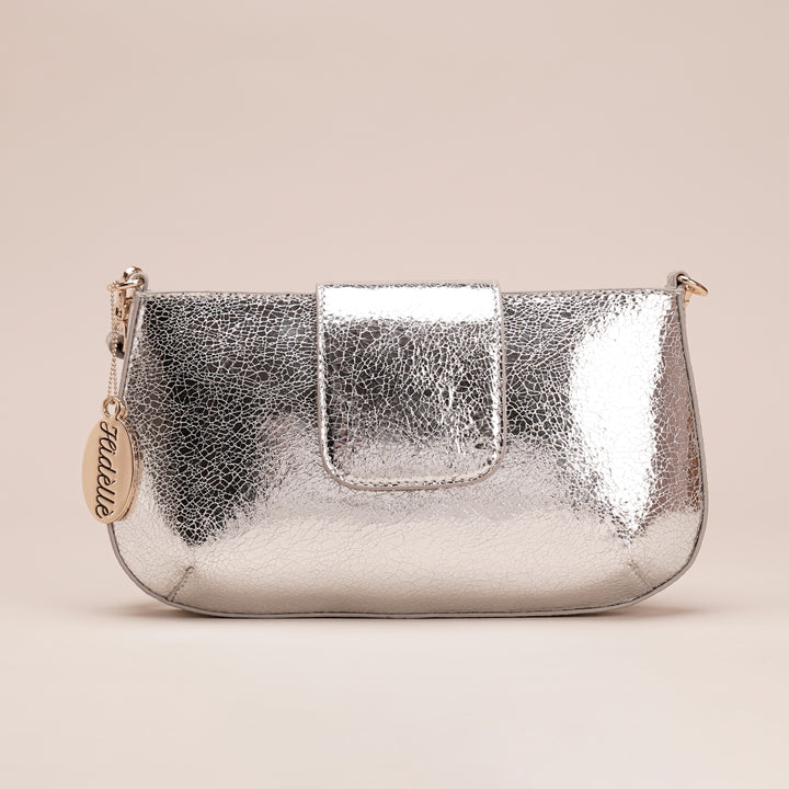 Briller Sling Bag Silver - HIDELLE