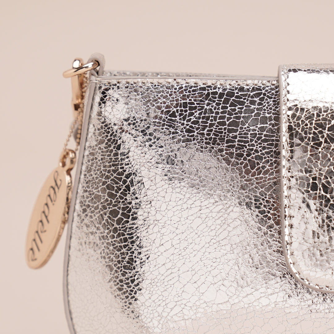 Briller Sling Bag Silver - HIDELLE