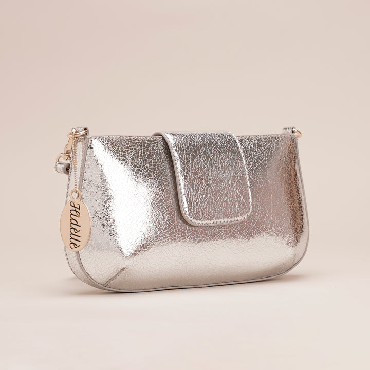 Briller Sling Bag Silver - HIDELLE