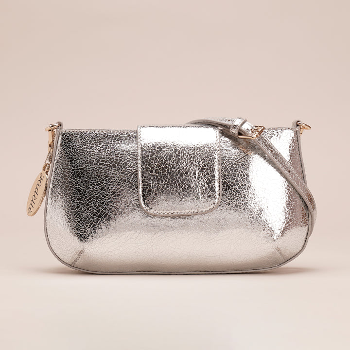 Briller Sling Bag Silver - HIDELLE