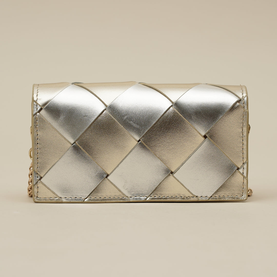 Camille Clutch Gold Silver - Main Image