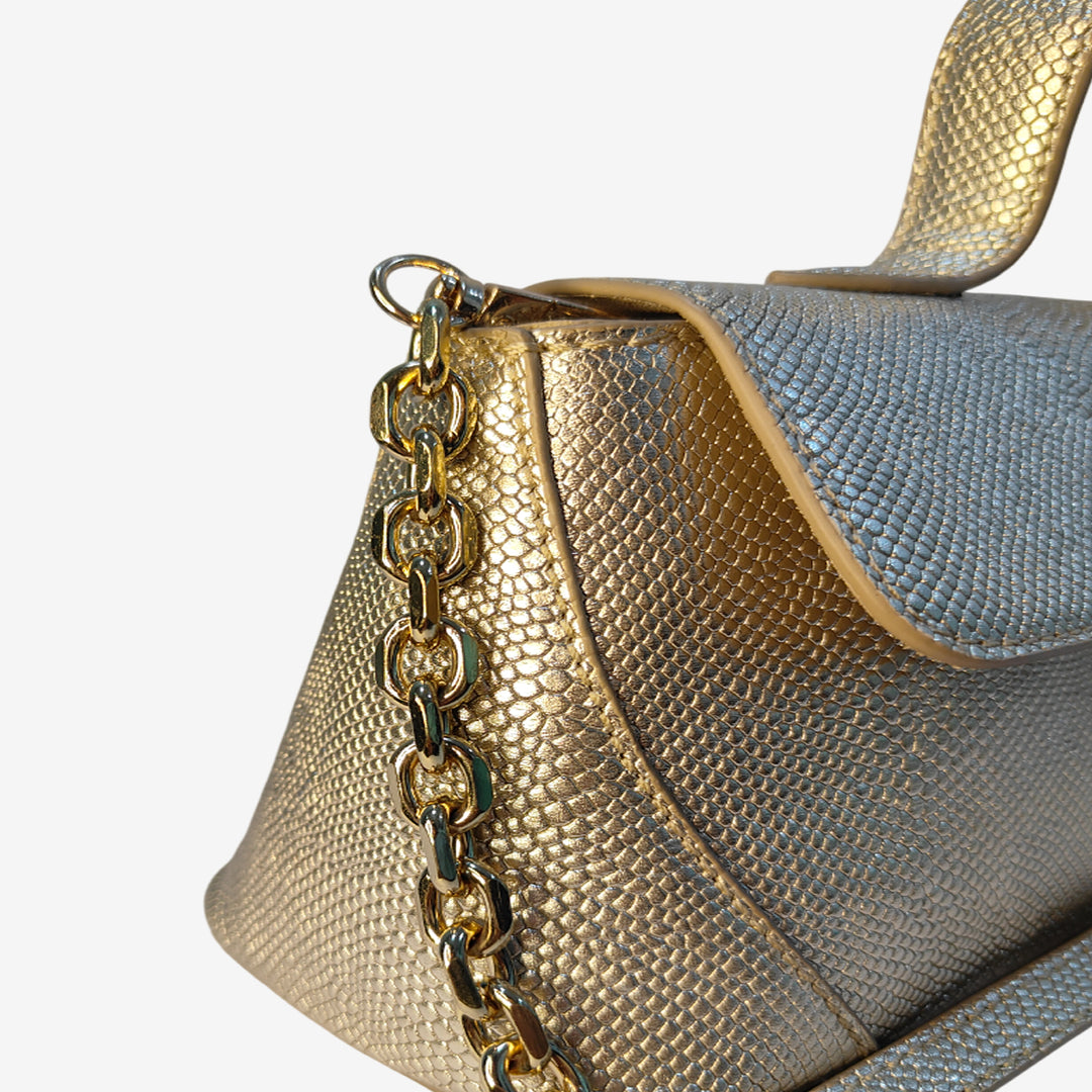 ALMA SHOULDER BAG LIGHT GOLD