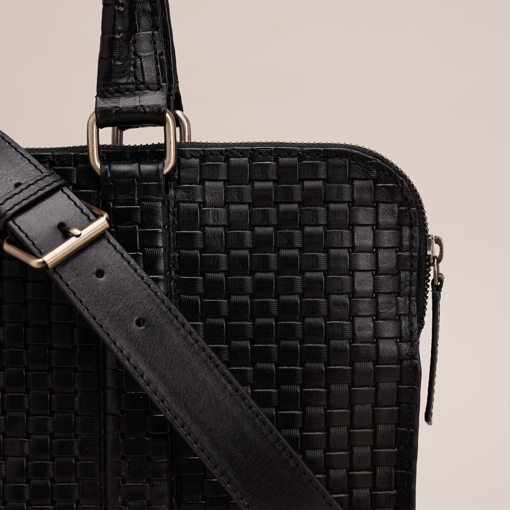 Gabrielle Laptop Bag Black - HIDELLE