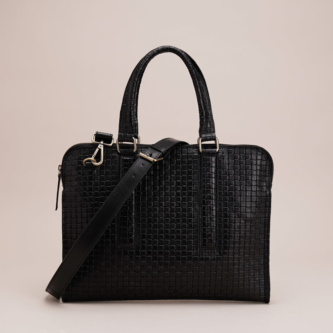 Gabrielle Laptop Bag Black - HIDELLE