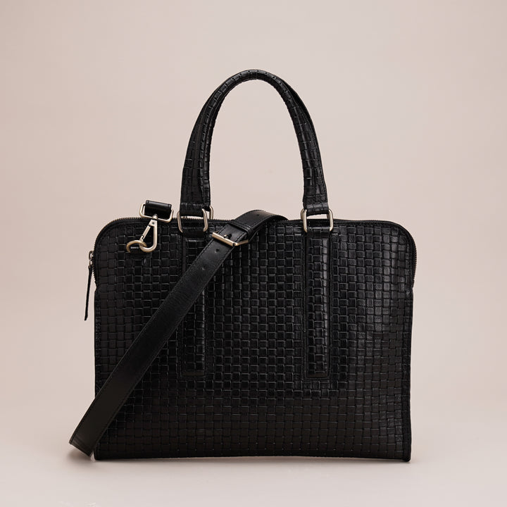 Gabrielle Laptop Bag Black - HIDELLE