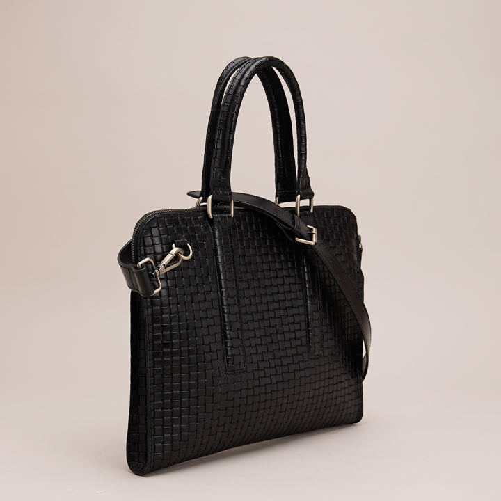 Gabrielle Laptop Bag Black - HIDELLE
