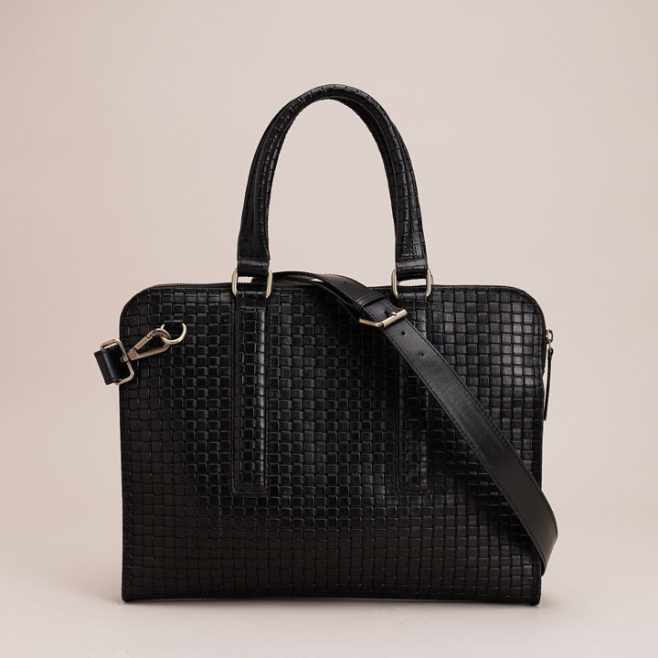Gabrielle Laptop Bag Black - HIDELLE