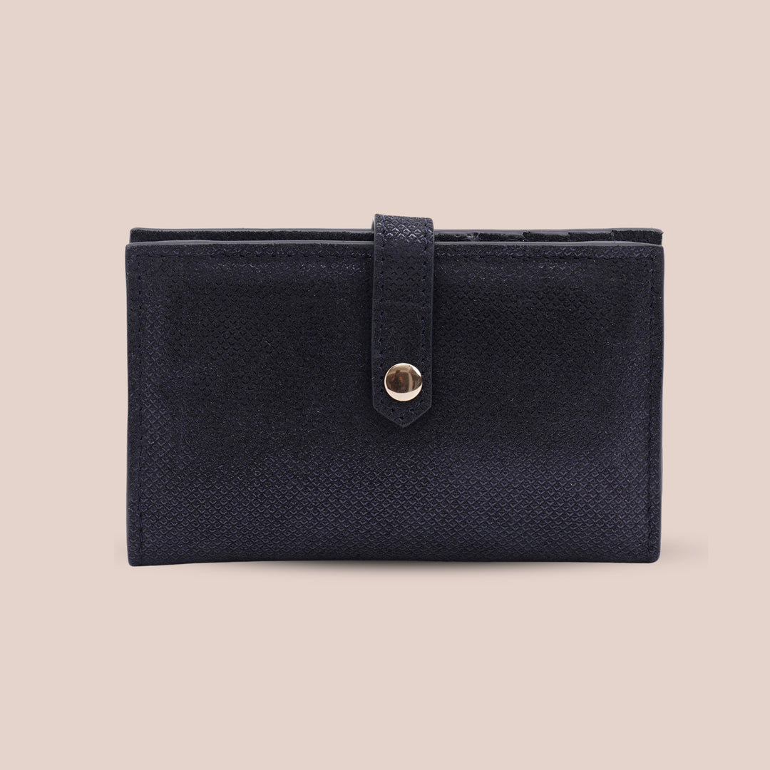 LILY WALLET NAVY FOIL - HIDELLE