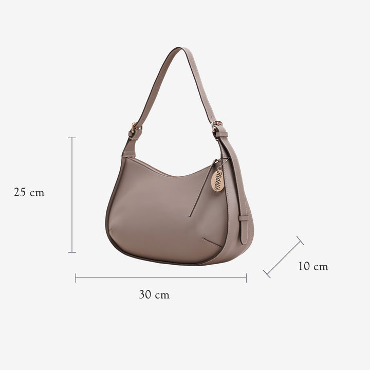 PAULINE HOBO BAG TAUPE