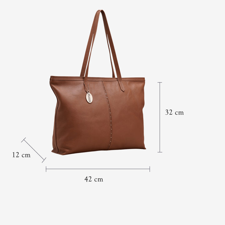 MILEY TOTE COGNAC
