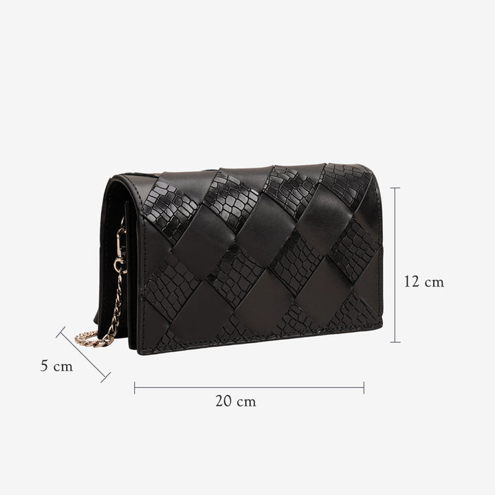 CAMILLE CLUTCH LARGE BLACK
